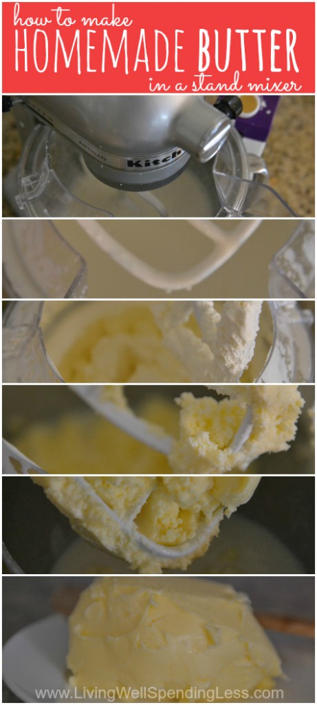 butter  Homemade How how to make a Living to  in Butter Make Spending mixer Less® Well