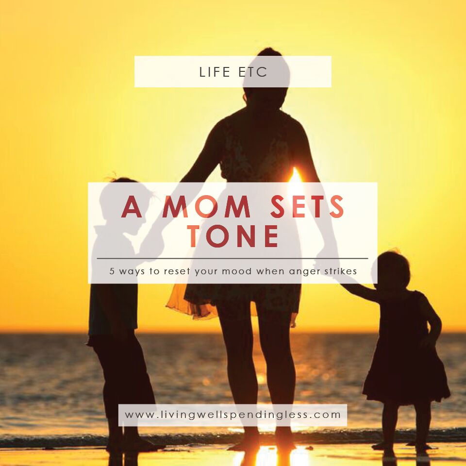 A Mom Sets The Tone Motherhood Resetting Your Anger 