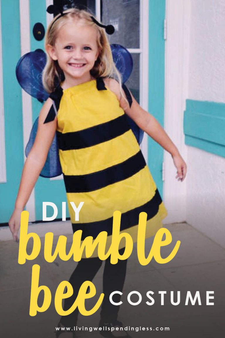 Easy DIY Bumblebee Costume | Easy Sew Halloween Costume for Kids