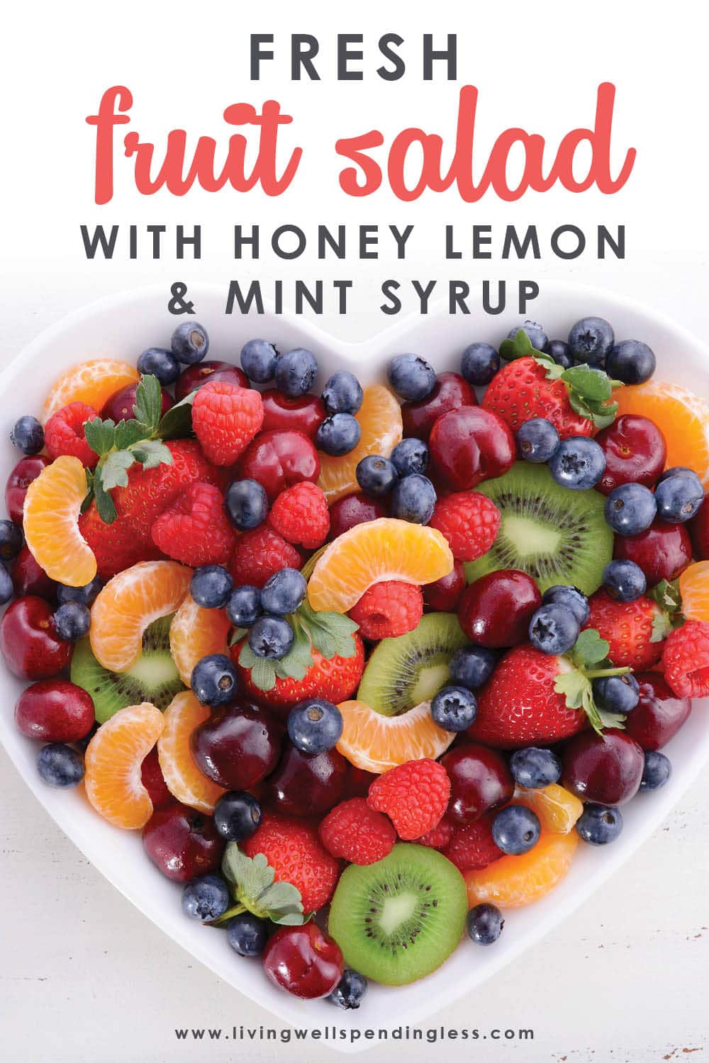 Fruit Salad with Honey Lemon Mint Syrup |Best Healthy Fruit Salad Recipe