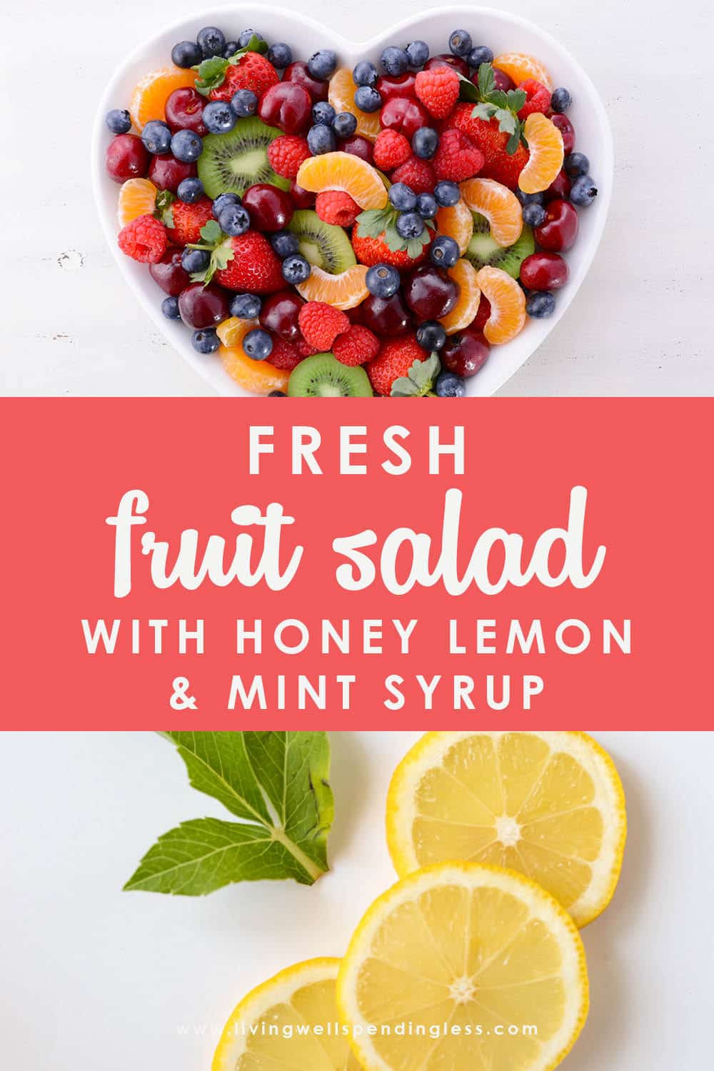 Fruit Salad with Honey Lemon Mint Syrup |Best Healthy Fruit Salad Recipe