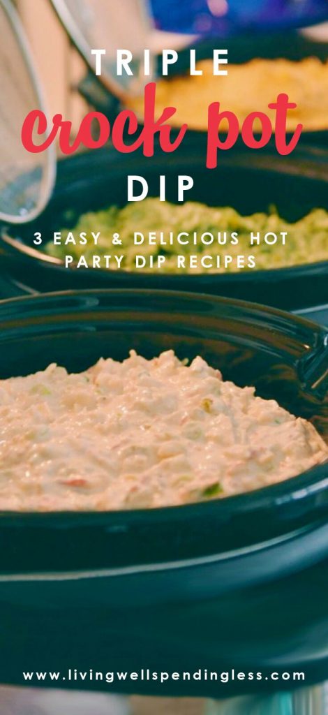 Triple Crock Pot Dip Recipes | 3 Great Party Recipes