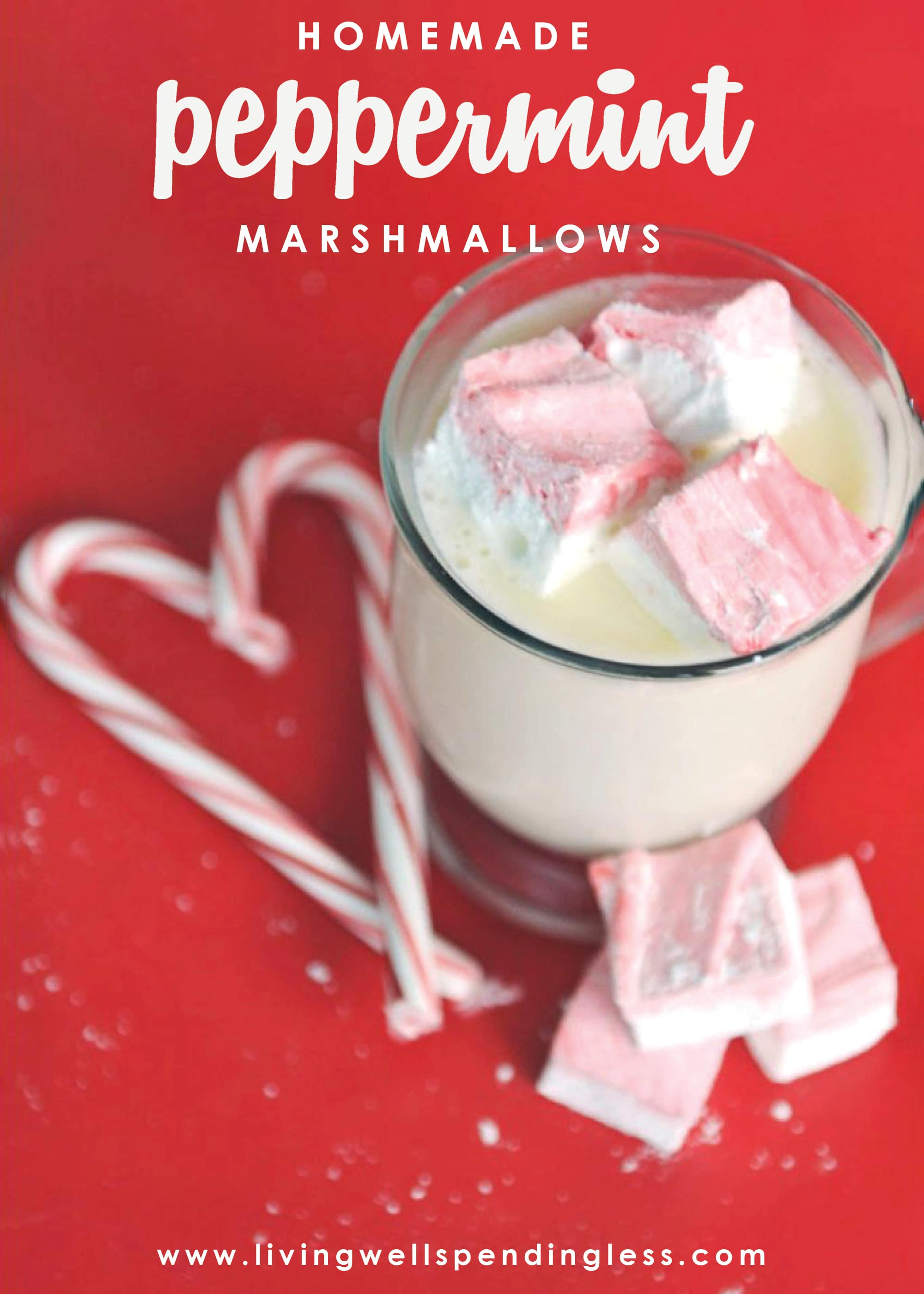 Homemade Peppermint Marshmallows | Living Well Spending Less®