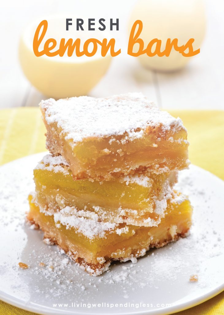 Fresh Lemon Bars | Simple Lemon Bars | Easy Dessert Recipe