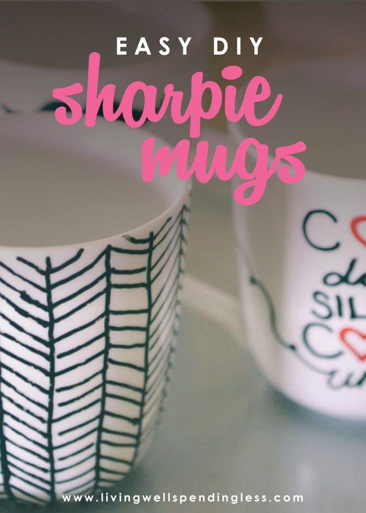 Easy DIY Sharpie Mugs | Sharpie Mug Project | DIY Mugs