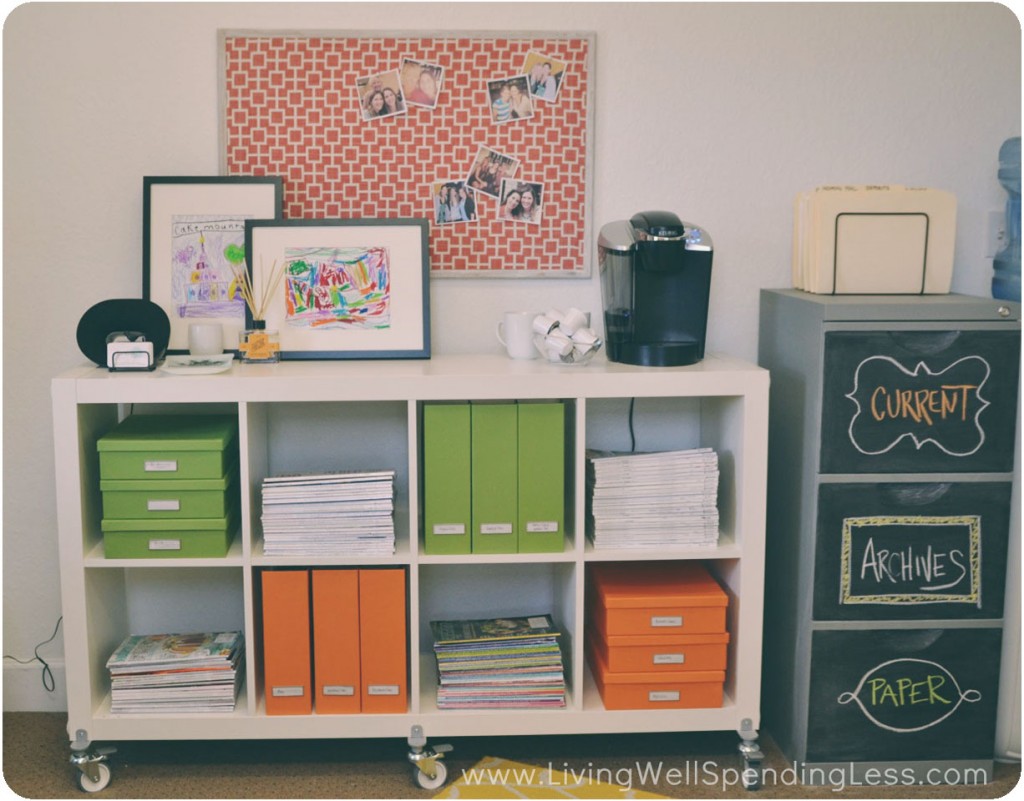 Cheap decorating ideas for home office.