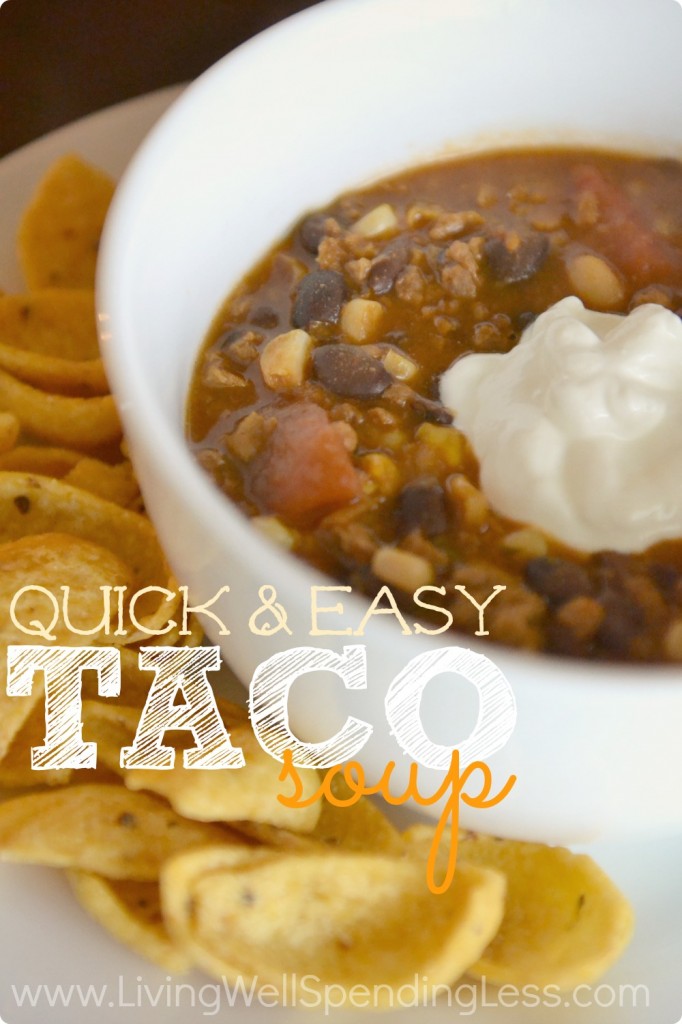Quick and Easy Taco Soup | Living Well Spending Less®