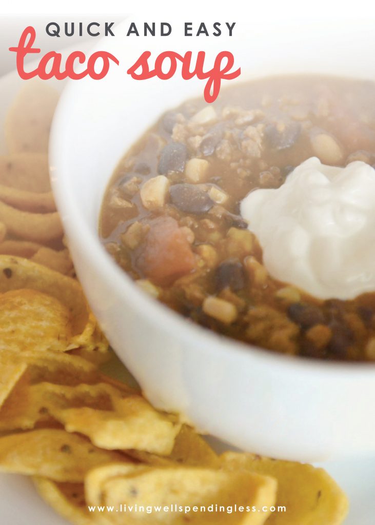 Easy Taco Soup Recipe - Freezer Meal