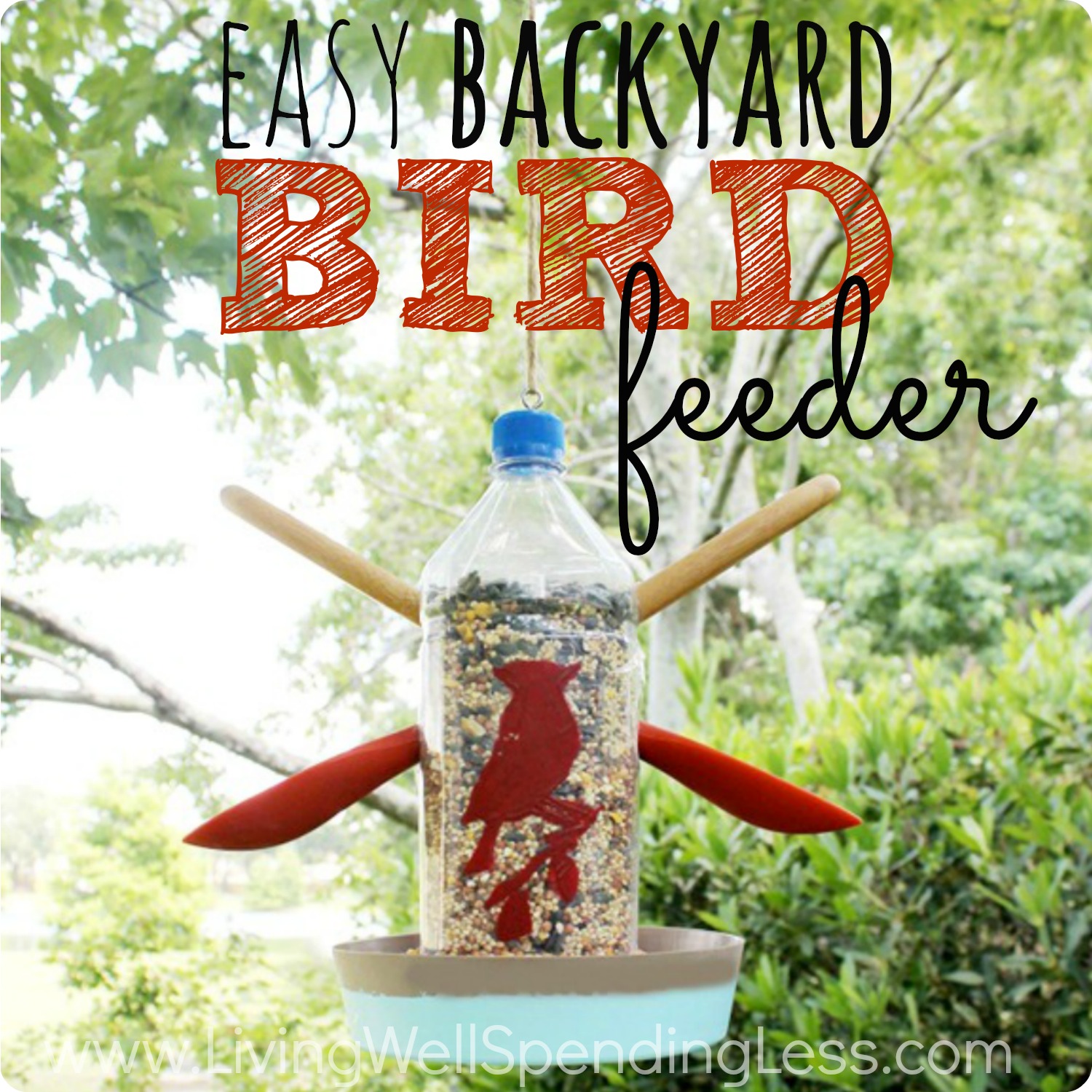 Easy DIY Bird Feeder | Living Well Spending Less