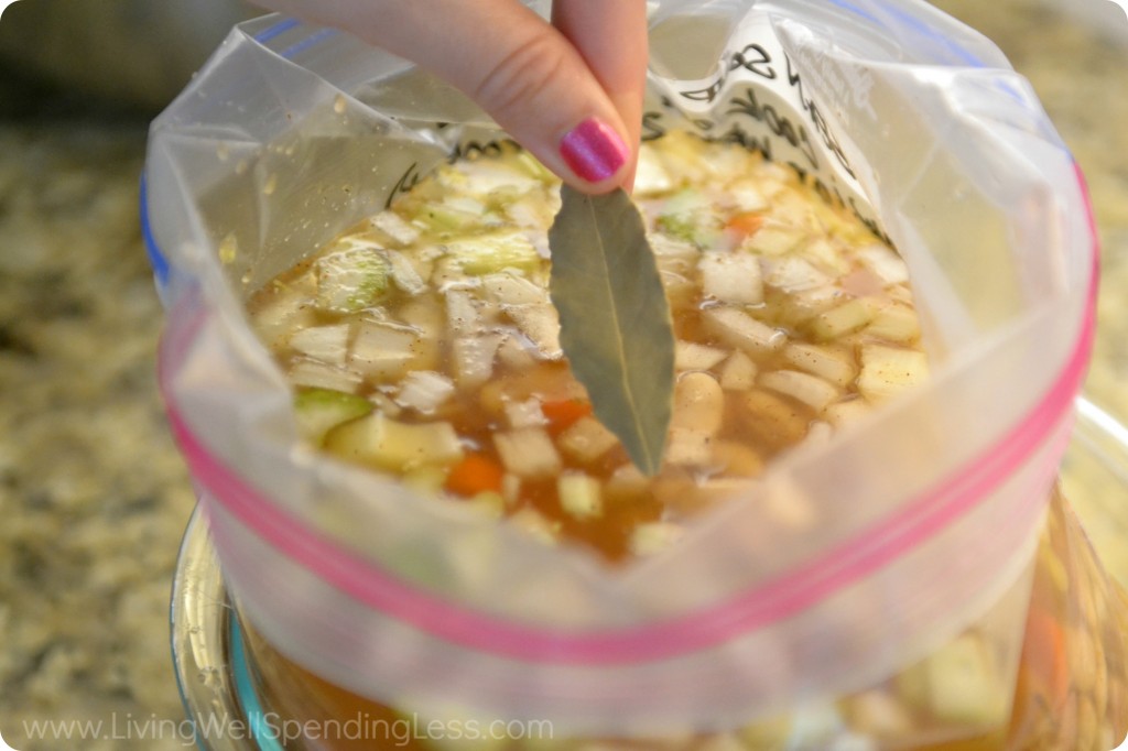 Easy Ham & Bean Soup  Simple Freezer to Crock Pot Soup Recipe