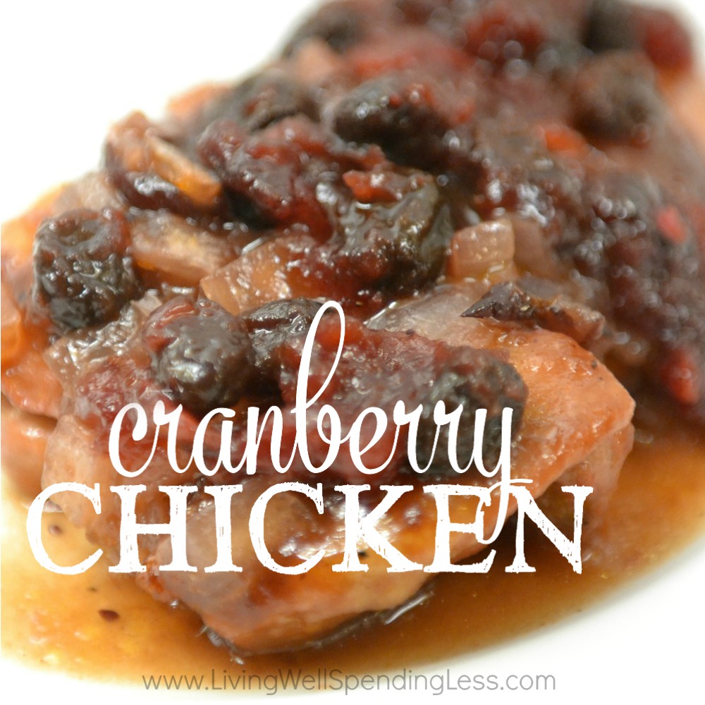 Easy Slow Cooker Cranberry Chicken | Best Cranberry Chicken Recipe