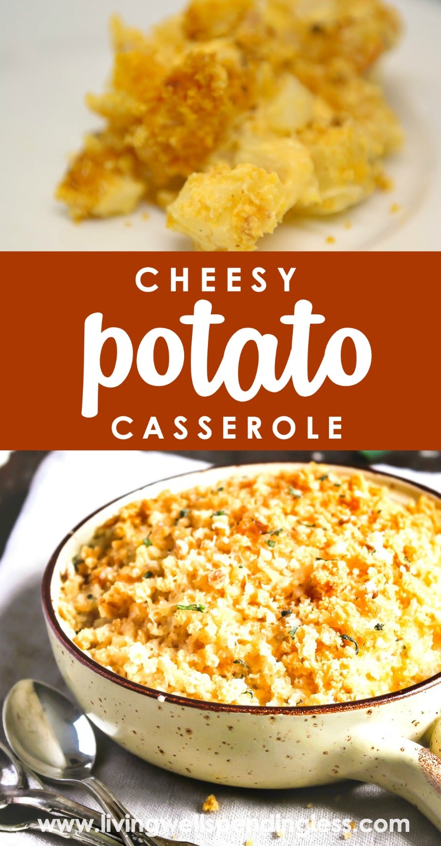 Cheesy Potato Casserole | Easy Funeral Potatoes Recipe