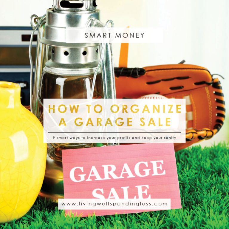 How To Organize A Garage Sale SQUARE 768x768 