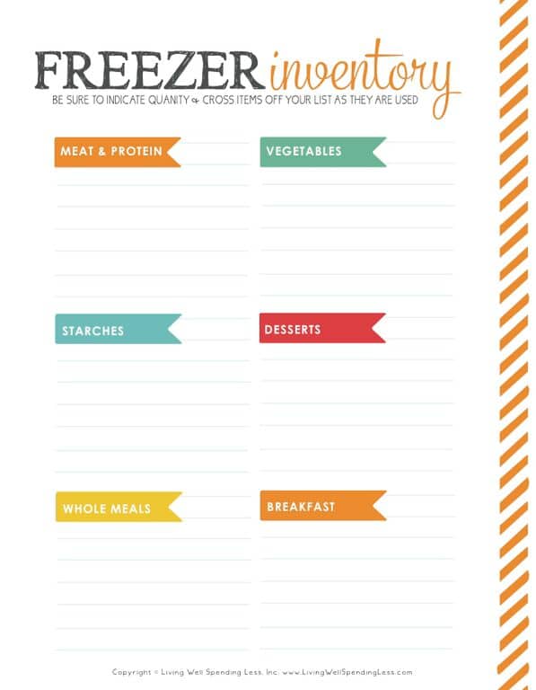 freezer pantry first apartment checklist pdf