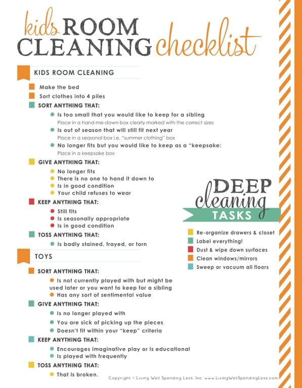 31 Days of Living Well & Spending Zero | Day 10: Clean Your Kids' Rooms