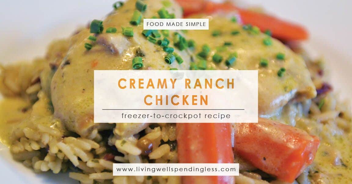 Crockpot Creamy Ranch Chicken  Living Well Spending Less®