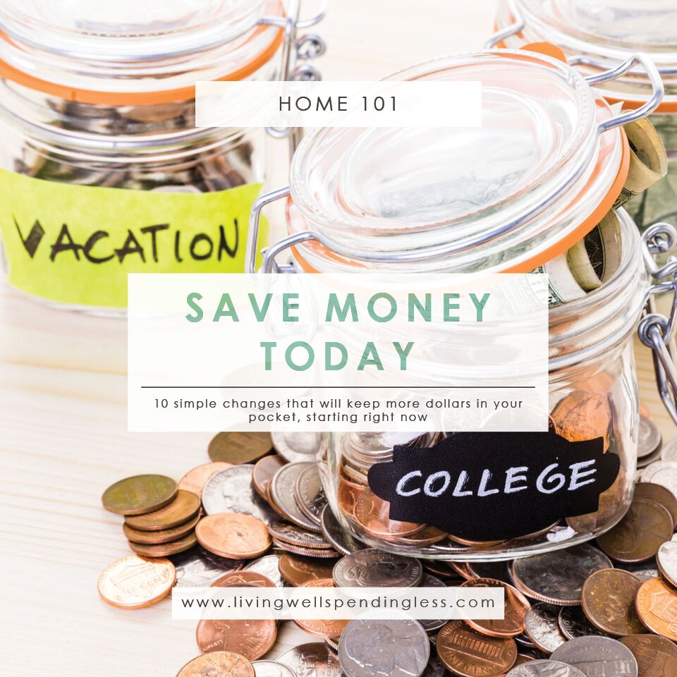 how to make save money in home