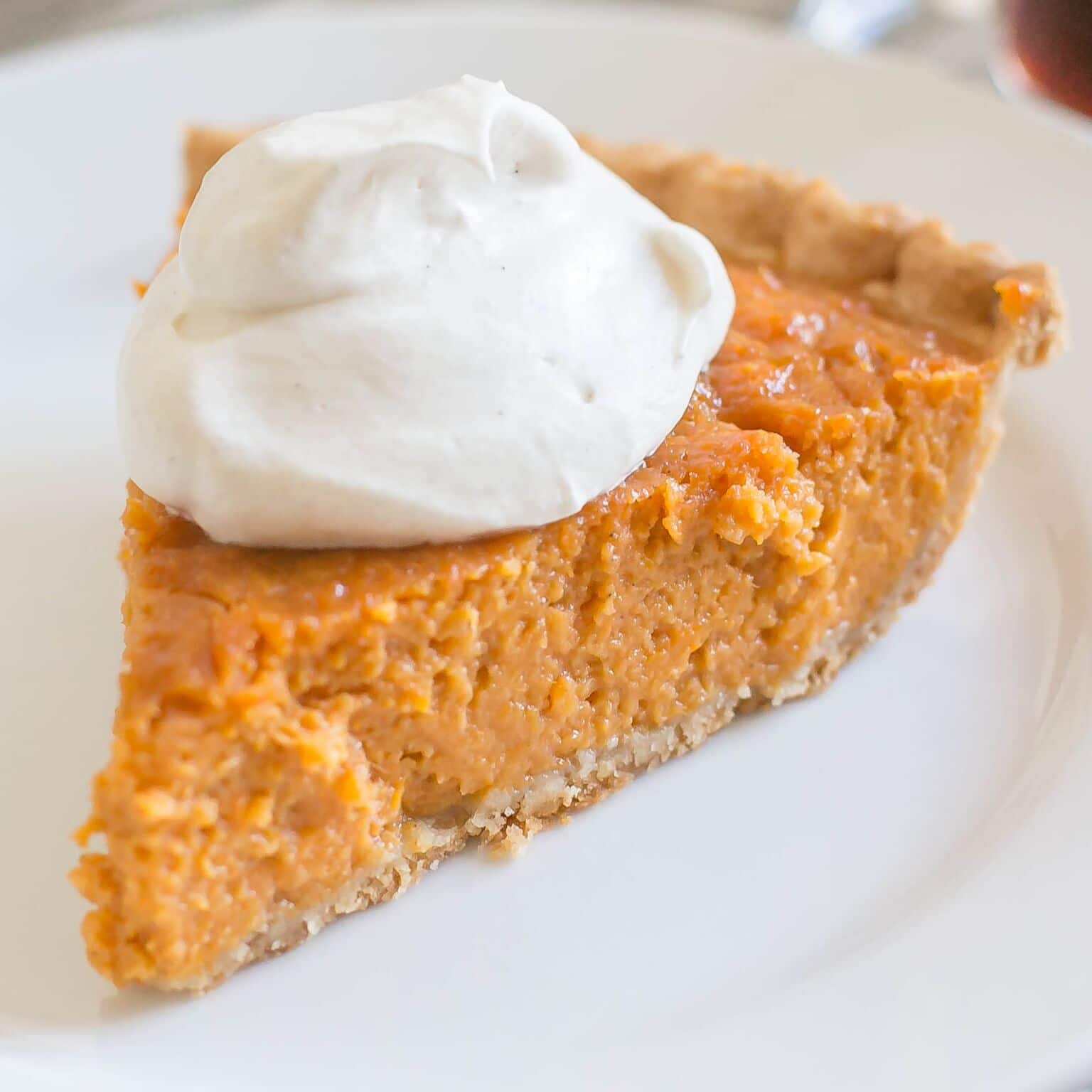 Sweet Potato Pie with Maple Whipped Cream | Living Well Spending Less®