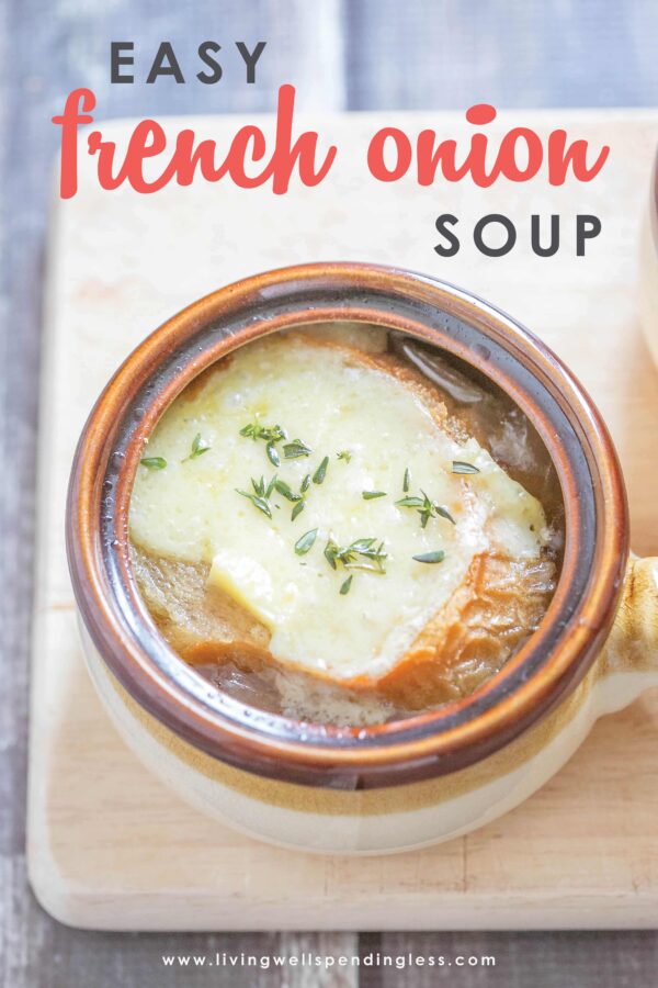 Easy French Onion Soup | Simple Freezer-to-Crockpot Soup Recipe