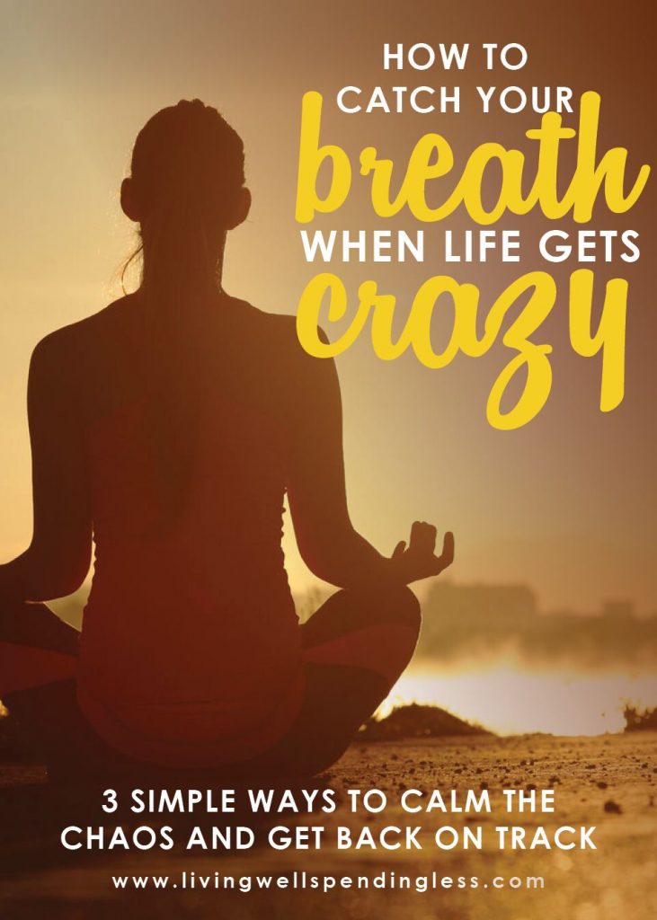 3 Ways to Calm The Chaos In Your Life | Living Well Spending Less®