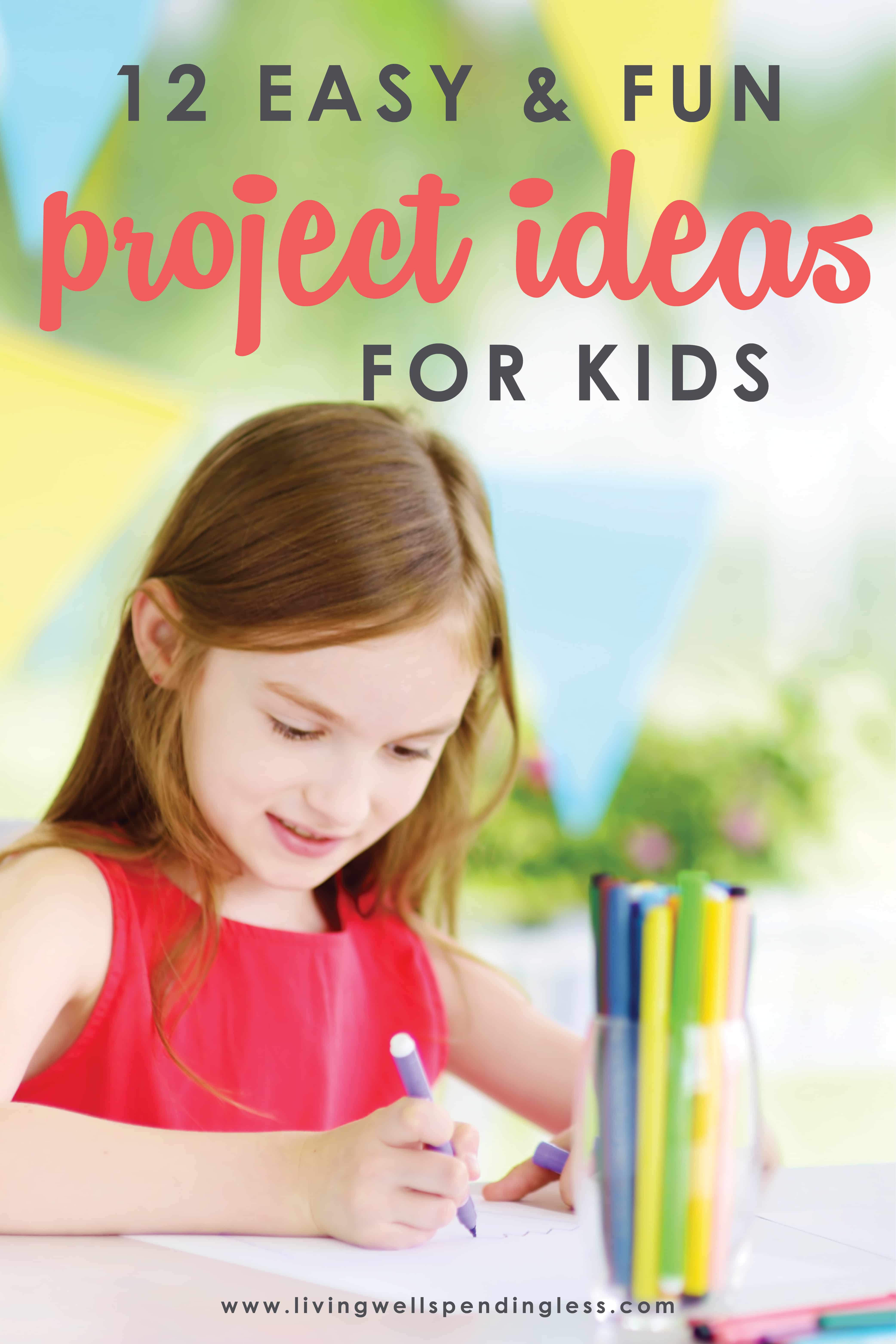 12 Easy And Fun Project Ideas For Kids Simple DIY Kids Crafts