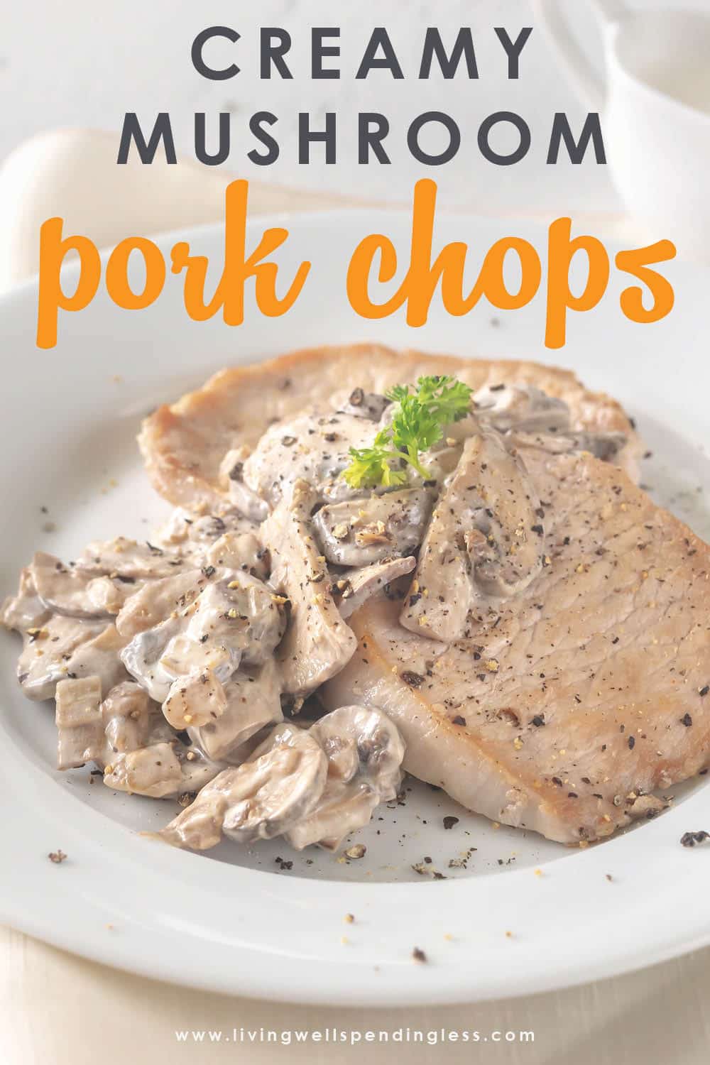 Best Creamy Mushroom Pork Chops| As Seen on Hallmark Home & Family