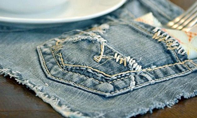 Upcycled Denim Placemats